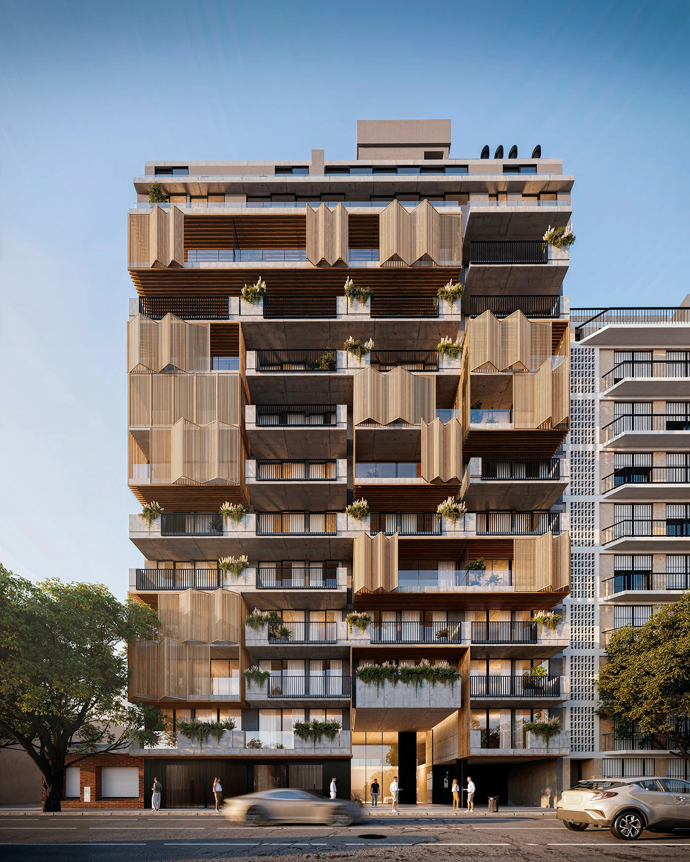 Edificio de apartamentos de lujo en Monterrey